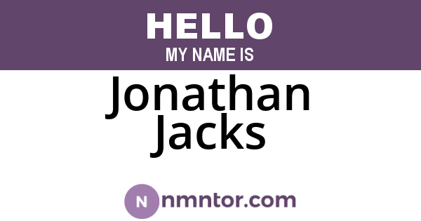 Jonathan Jacks