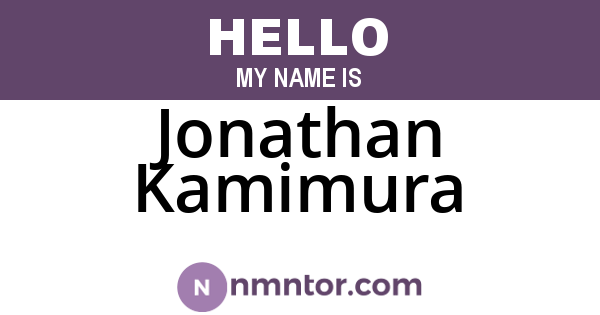 Jonathan Kamimura