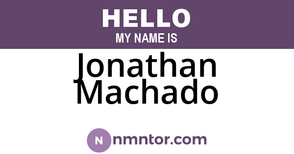 Jonathan Machado