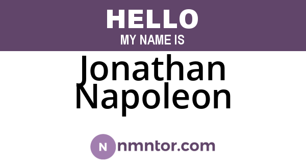 Jonathan Napoleon
