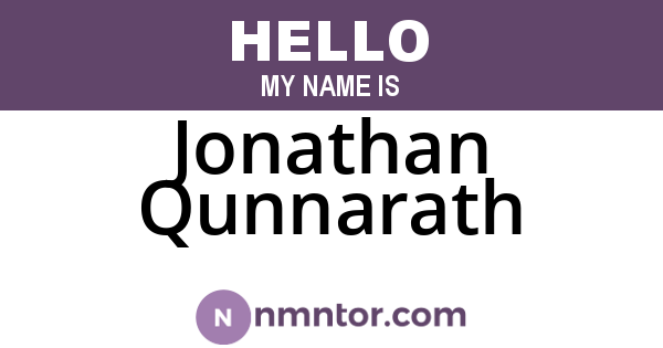 Jonathan Qunnarath