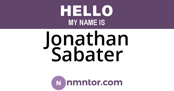 Jonathan Sabater
