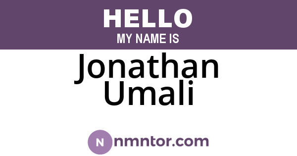 Jonathan Umali