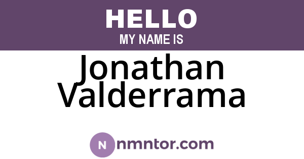 Jonathan Valderrama