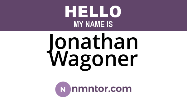 Jonathan Wagoner