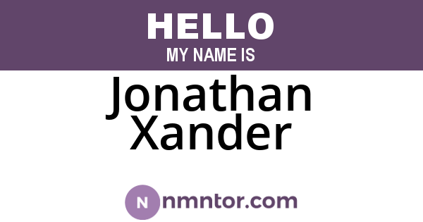 Jonathan Xander