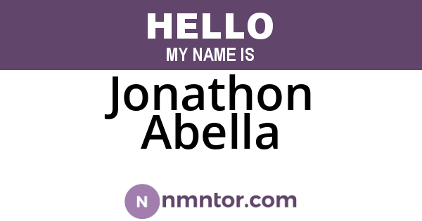 Jonathon Abella