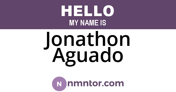 Jonathon Aguado