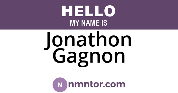 Jonathon Gagnon