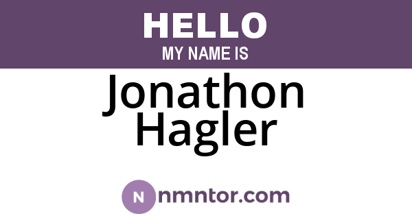 Jonathon Hagler