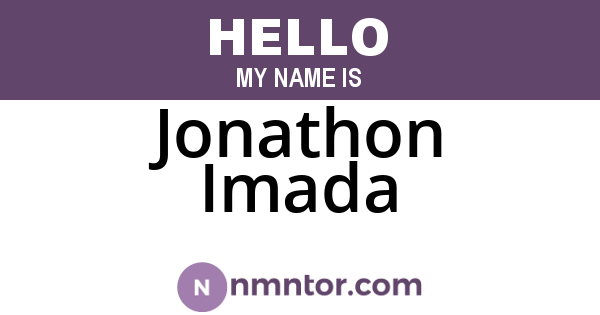 Jonathon Imada