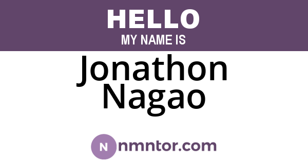 Jonathon Nagao
