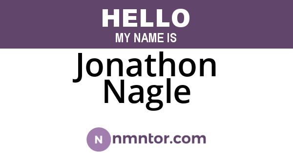 Jonathon Nagle