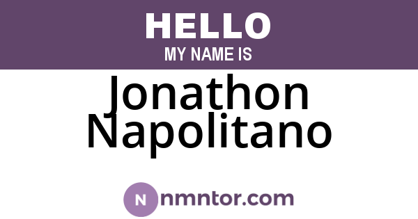 Jonathon Napolitano