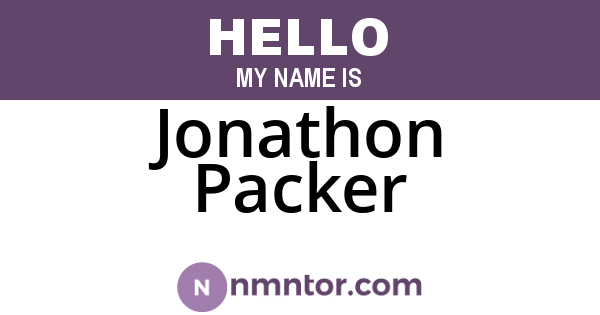 Jonathon Packer