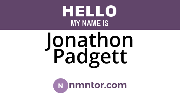 Jonathon Padgett