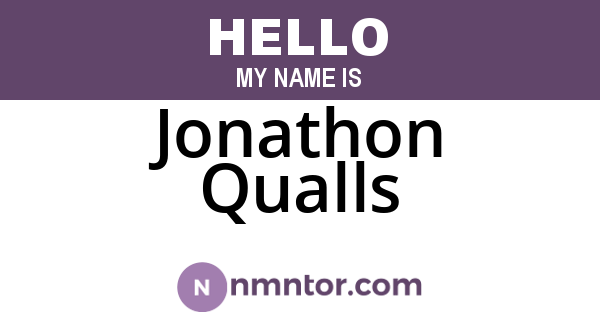 Jonathon Qualls