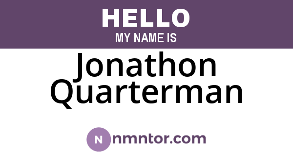 Jonathon Quarterman