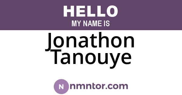 Jonathon Tanouye
