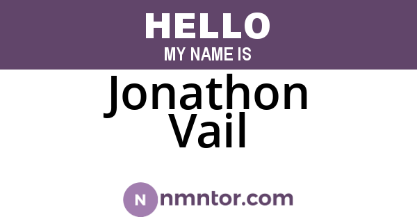 Jonathon Vail