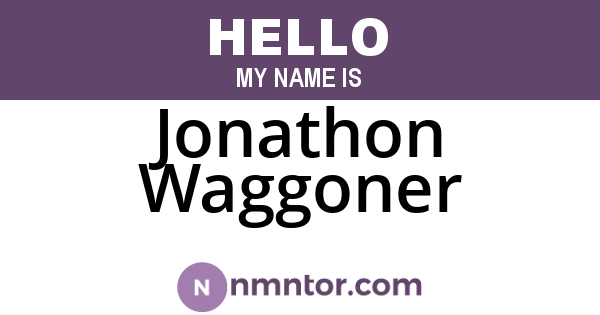 Jonathon Waggoner