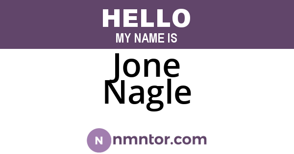 Jone Nagle