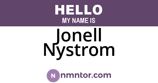 Jonell Nystrom