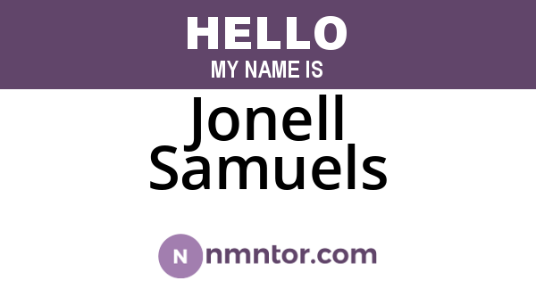 Jonell Samuels