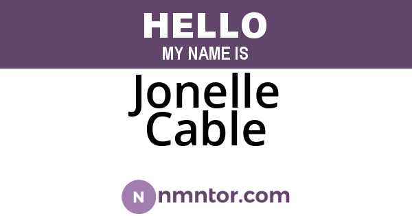 Jonelle Cable