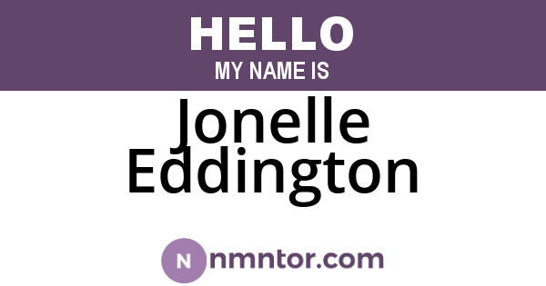 Jonelle Eddington