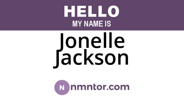 Jonelle Jackson