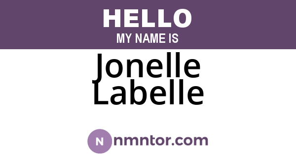 Jonelle Labelle