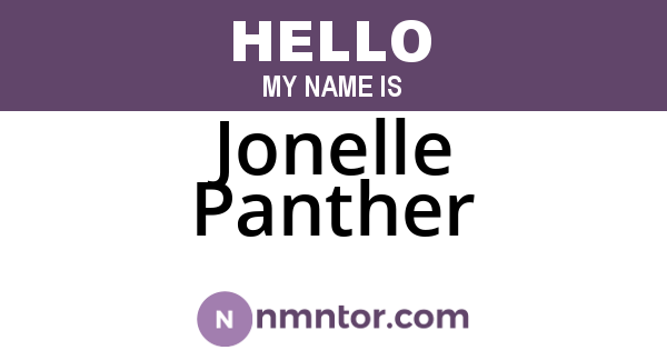 Jonelle Panther