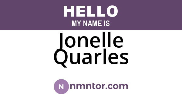 Jonelle Quarles