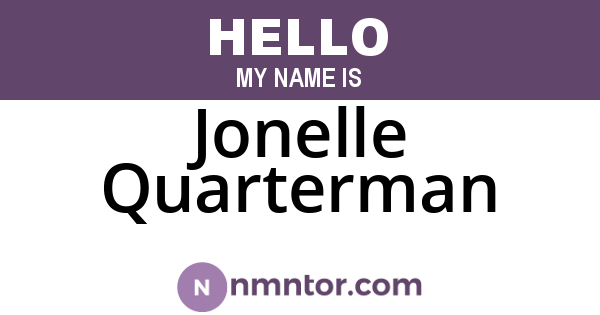 Jonelle Quarterman