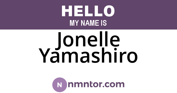 Jonelle Yamashiro