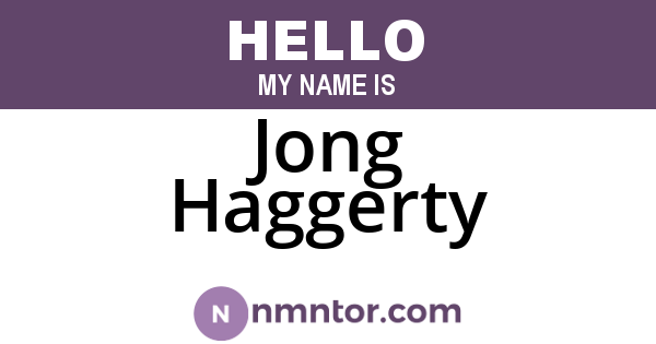 Jong Haggerty