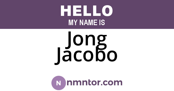 Jong Jacobo