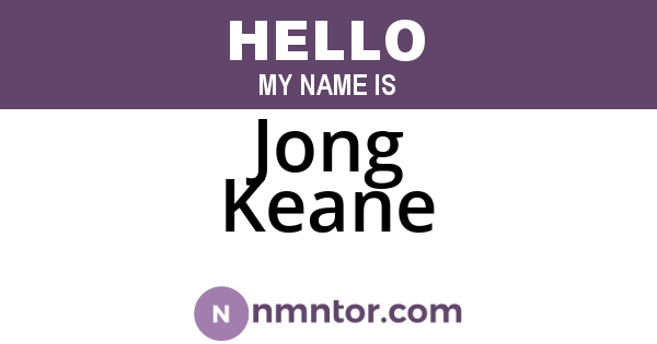 Jong Keane