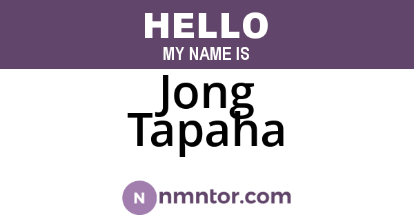 Jong Tapaha