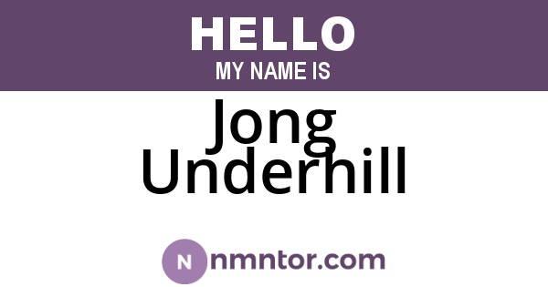 Jong Underhill