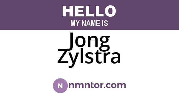 Jong Zylstra