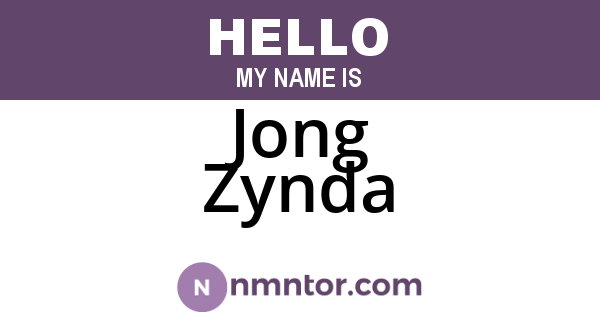 Jong Zynda