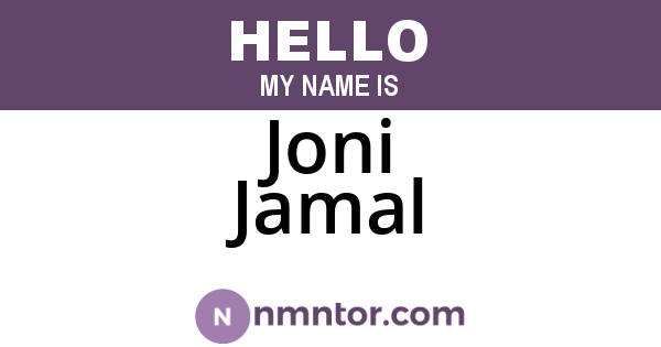 Joni Jamal