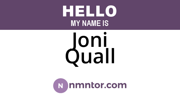 Joni Quall