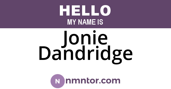 Jonie Dandridge