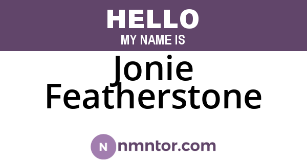 Jonie Featherstone