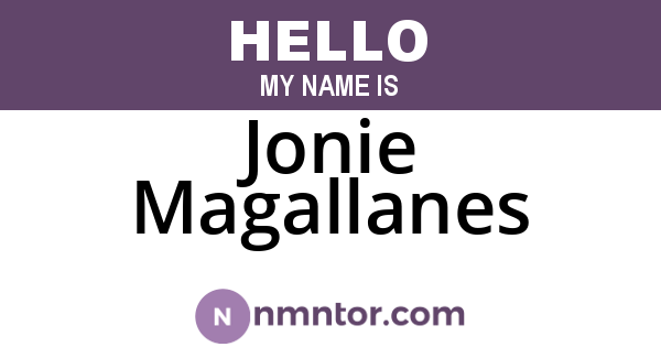 Jonie Magallanes