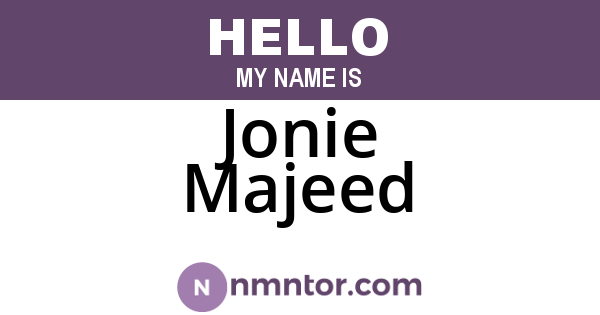 Jonie Majeed