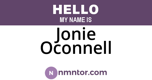 Jonie Oconnell